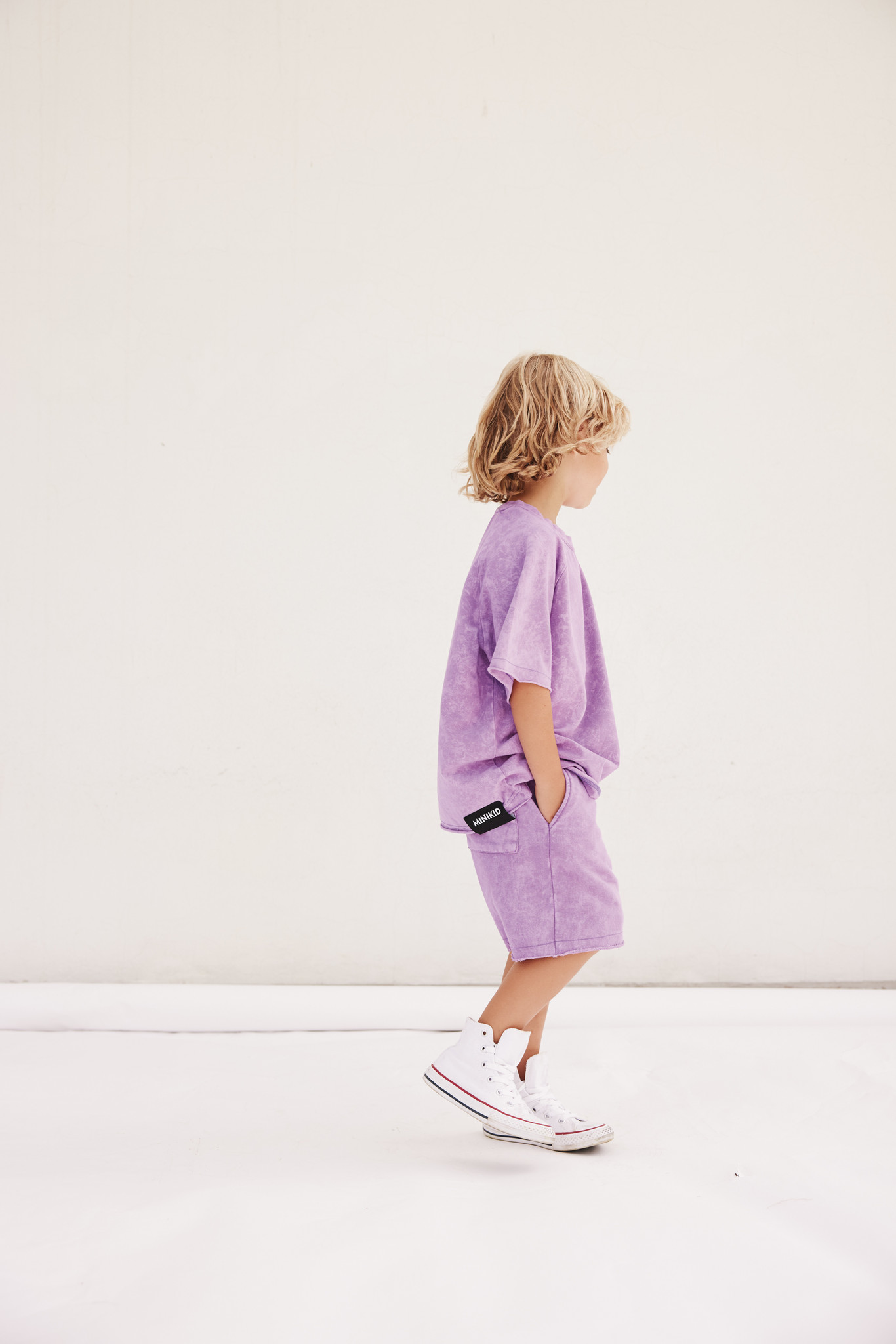 Minikid PURPLE OVERSIZED T-SHIRT | STREETWEAR CHILDREN'S CLOTHING | MINIKID