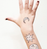 Ducky Street TATTOO WITH THE MOON | CHILDREN'S TATTOO | TEMPORARY STICK TATTOO