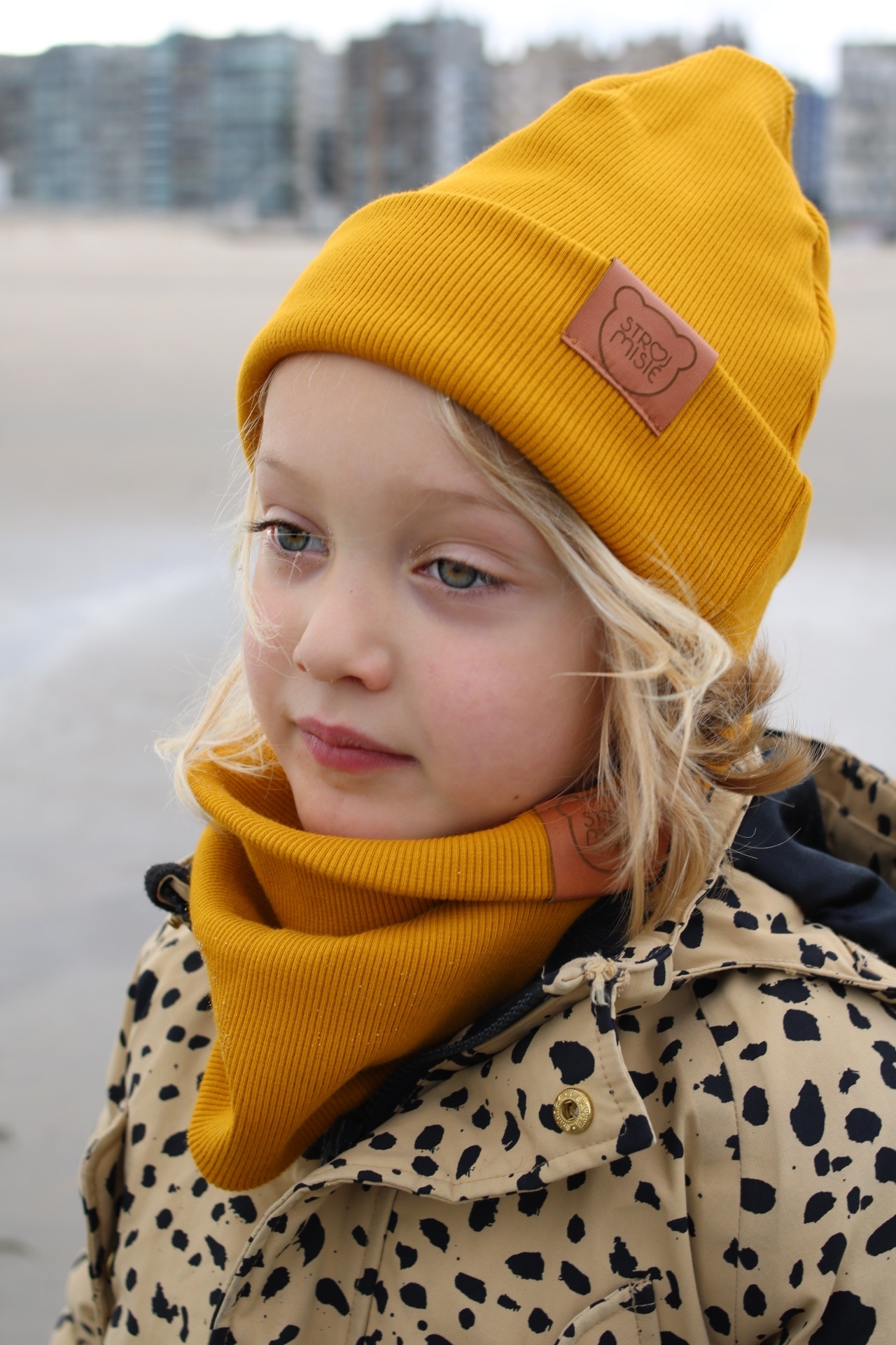 OCHER YELLOW HAT | KIDS HAT MUSTARD | BABY HAT OCHER YELLOW