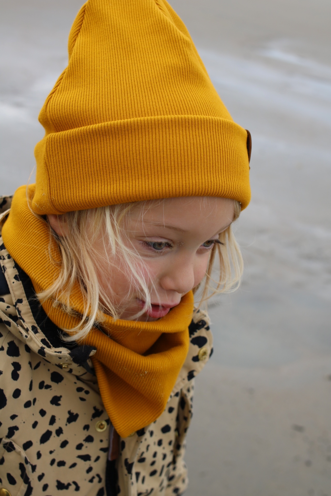 OCHER YELLOW HAT | KIDS HAT MUSTARD | BABY HAT OCHER YELLOW
