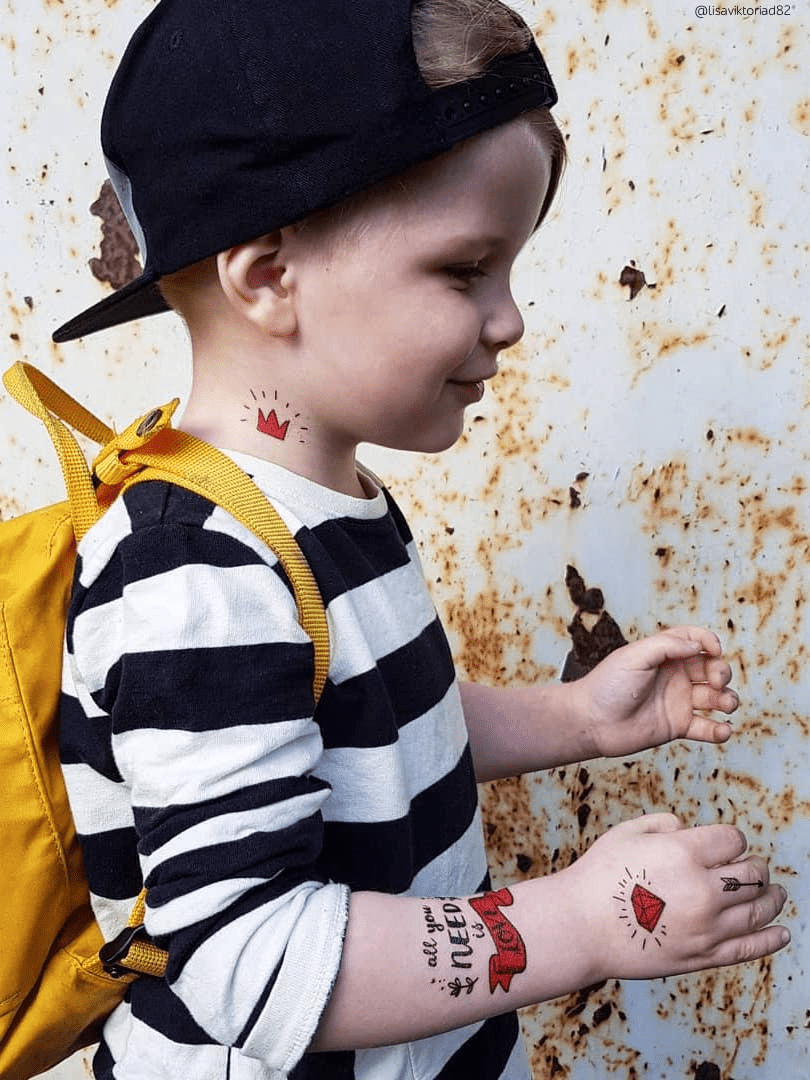 Ducky Street LIEFDE TATTOEAGES | TIJDELIJKE KINDER TATOO | UITDEEL KADOOTJES