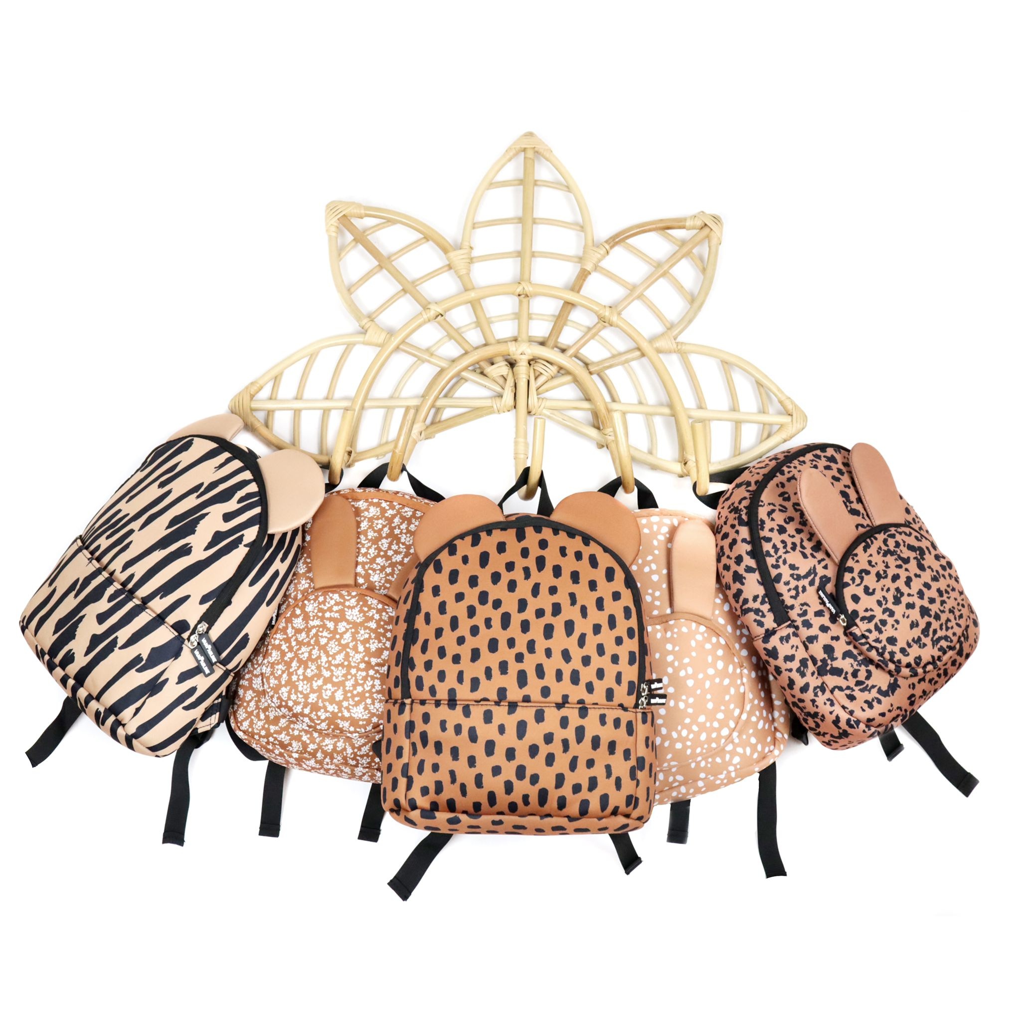 VanPauline KINDER RUGZAK | BACKPACK BUNNY PINK LEOPARD | VANPAULINE