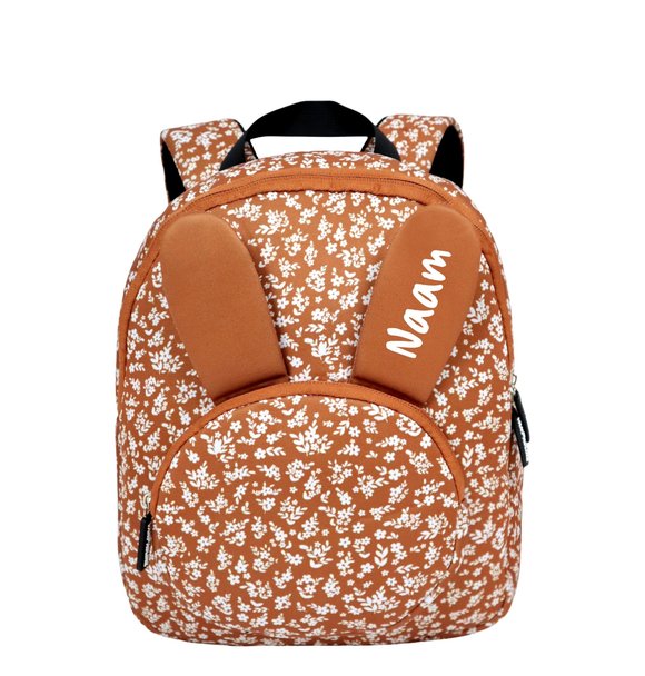 VanPauline BACKPACK BUNNY  CARAMEL FLOWERS + NAAM