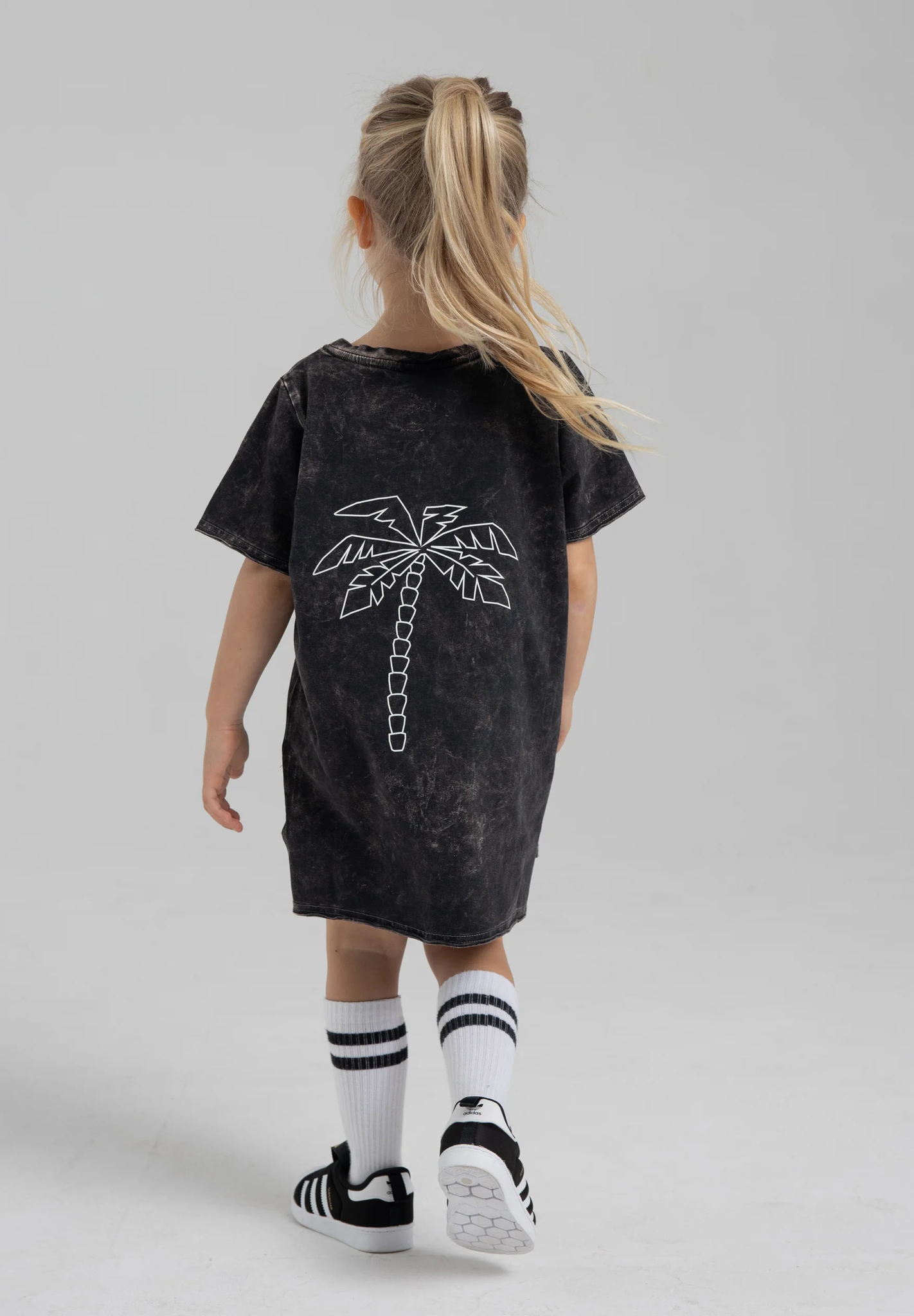 Minikid EXTRA LONG T-SHIRT | GRAY COOL SHIRT | CHILDREN'S CLOTHING