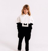 Minikid WARM HOODIE | BLACK WHITE PULLOVER WITH HOOD | Tough KIDS CLOTHING