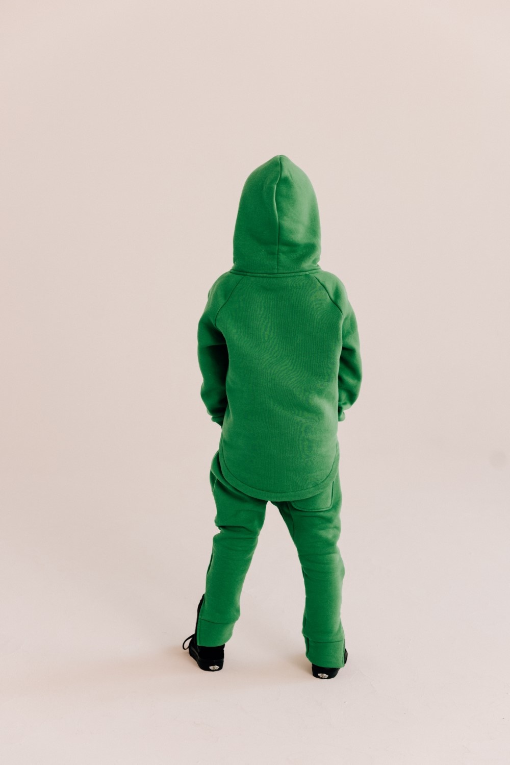 Minikid GROENE HOODIE | SWEATER MET CAPUCHON | STOERE KINDERKLEDING