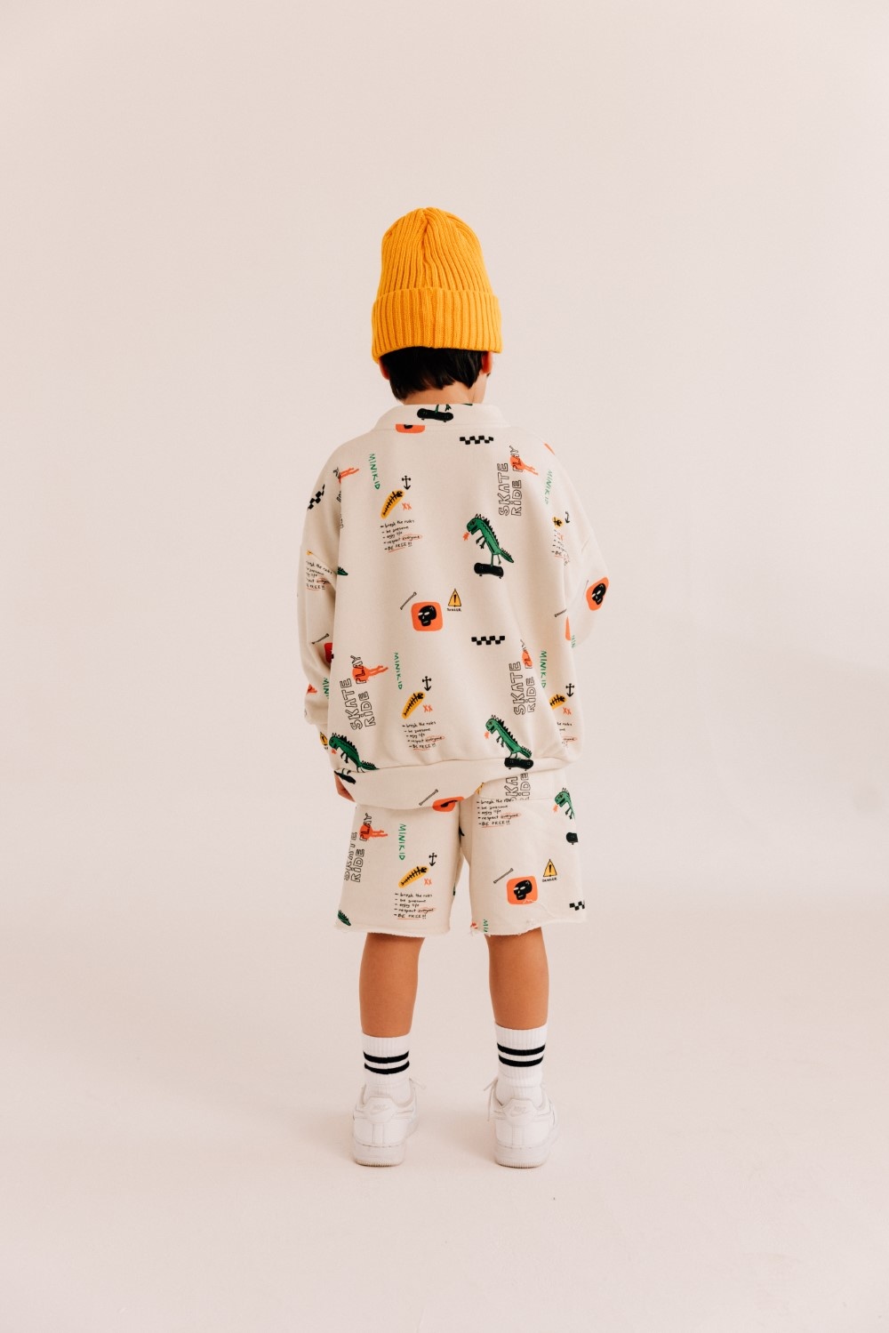 Minikid DINO SWEATER FOR BABY AND CHILD | SKATE PULLOVER | COOL BOY CLOTHING