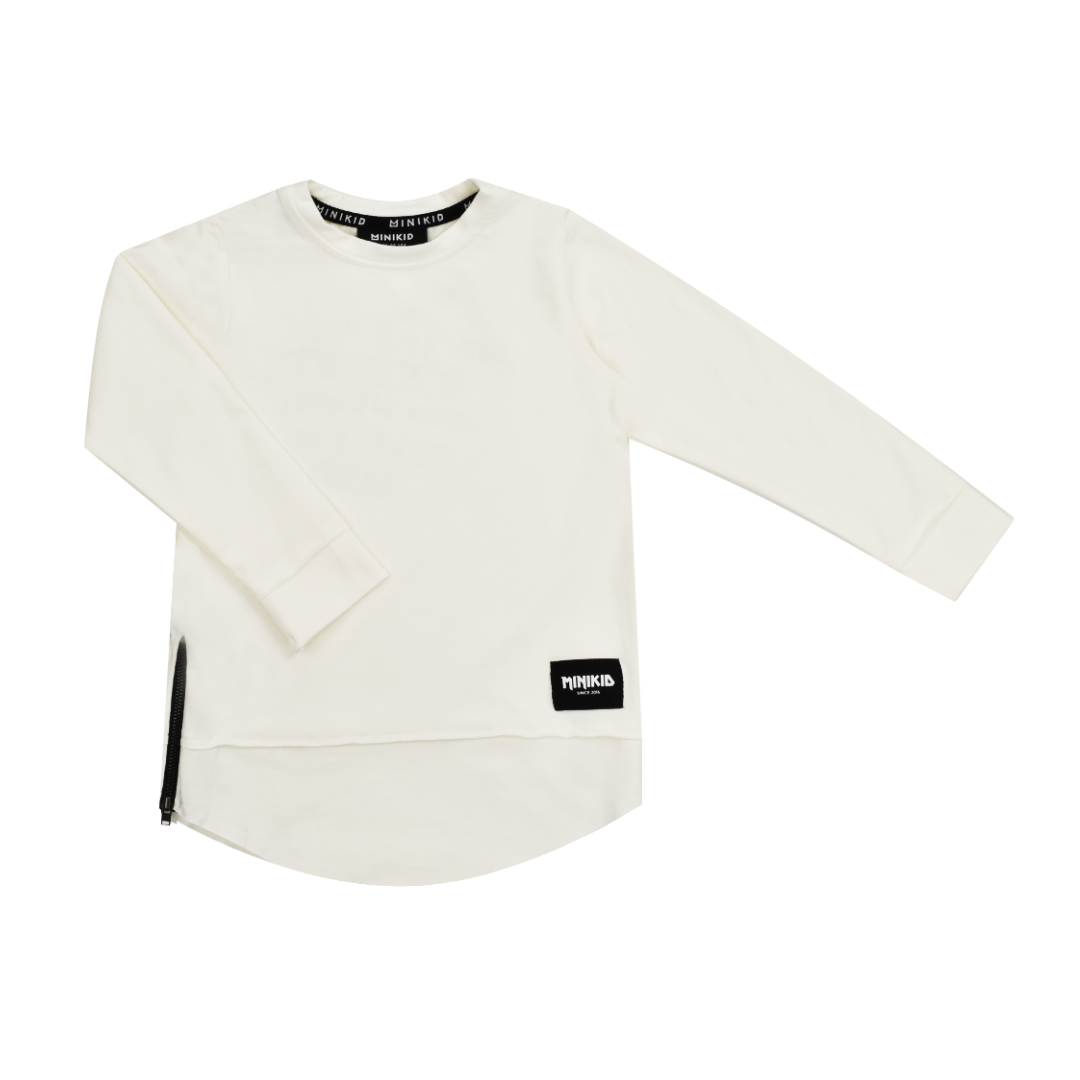STREETWEAR FOR CHILDREN | CREAM WHITE LONG SLEEVES | MINIKID CHILDREN'S CLOTHING