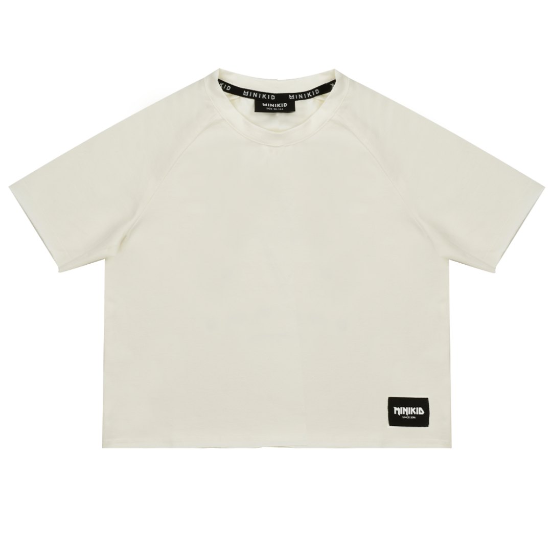 CREAM WHITE OVERSIZED T-SHIRT | STREETWEAR CHILDREN'S CLOTHING | MINIKID