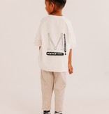CREAM WHITE OVERSIZED T-SHIRT | STREETWEAR CHILDREN'S CLOTHING | MINIKID