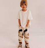 CREAM WHITE OVERSIZED T-SHIRT | STREETWEAR CHILDREN'S CLOTHING | MINIKID