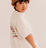 CREAM WHITE OVERSIZED T-SHIRT | STREETWEAR CHILDREN'S CLOTHING | MINIKID