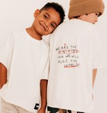 CREAM WHITE OVERSIZED T-SHIRT | STREETWEAR CHILDREN'S CLOTHING | MINIKID