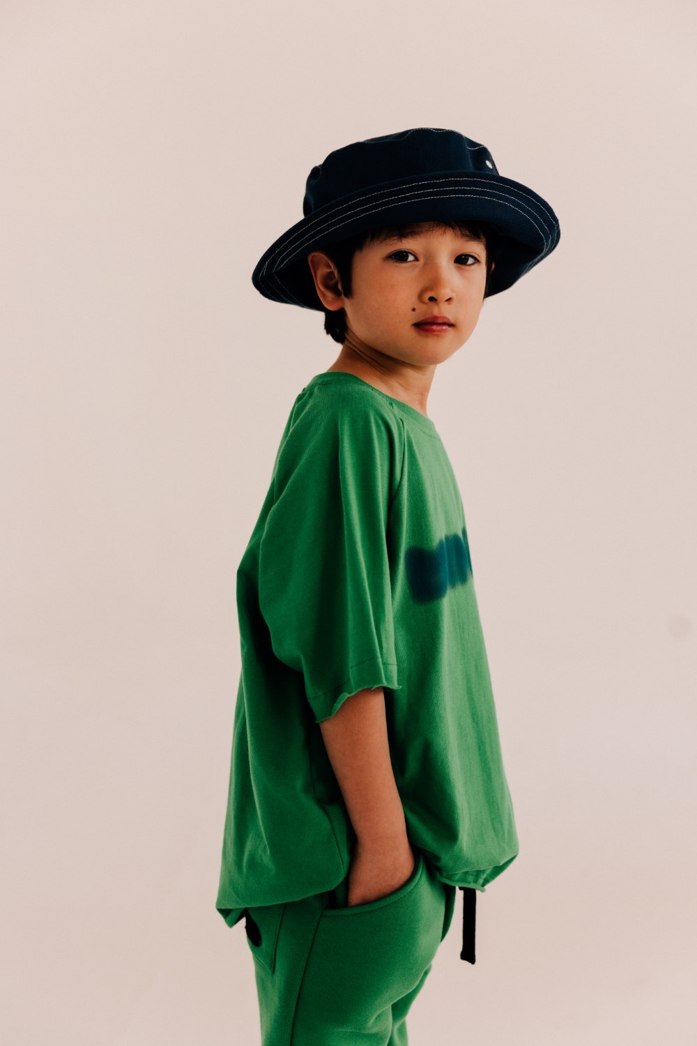 GREEN OVERSIZED T-SHIRT | STREETWEAR CHILDREN'S CLOTHING | MINIKID