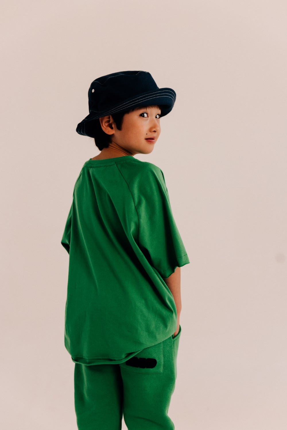 GREEN OVERSIZED T-SHIRT | STREETWEAR CHILDREN'S CLOTHING | MINIKID