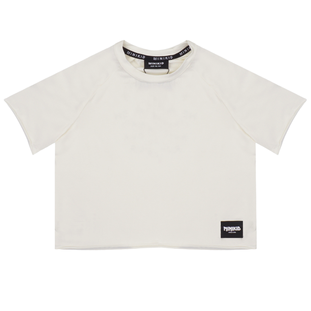 CREAM WHITE OVERSIZED T-SHIRT | STREETWEAR CHILDREN'S CLOTHING | MINIKID