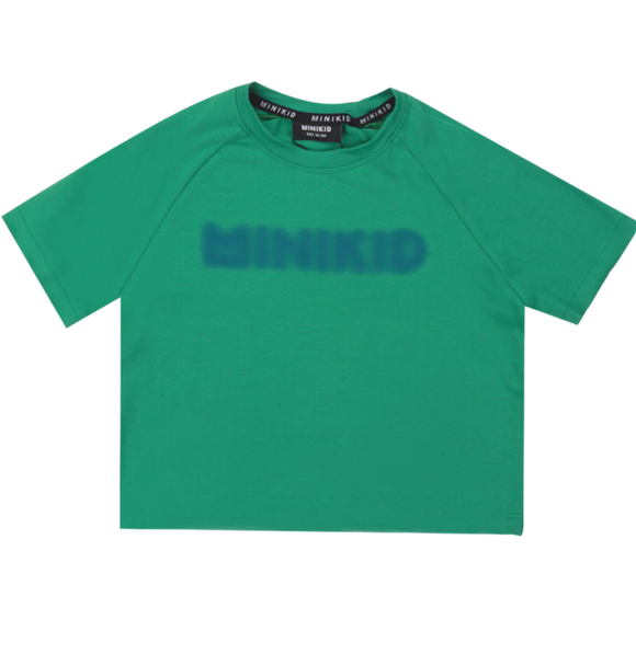 OVERSIZED T-SHIRT  GREEN BLUR