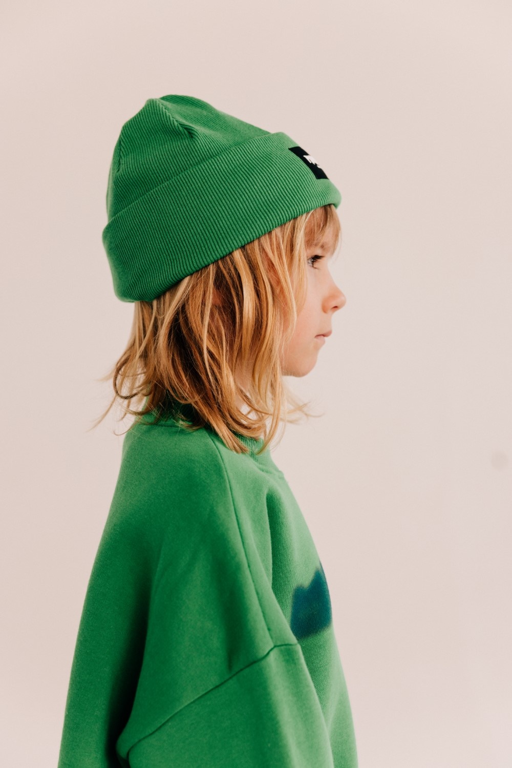 Minikid WARM GREEN HAT | GREEN BEANIE FOR CHILD | CUTE CHILDREN'S HAT