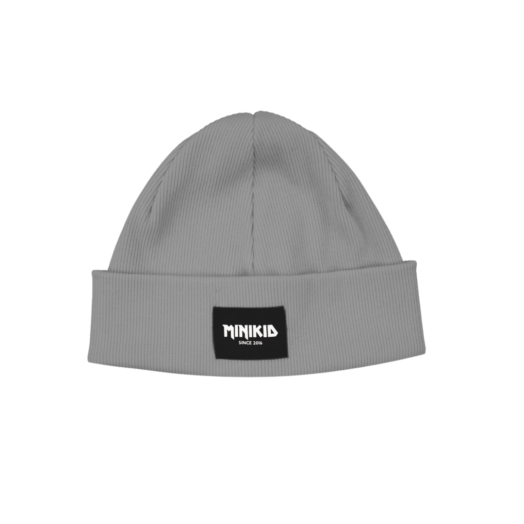WARME GRIJZE MUTS | GRIJZE BEANIE VOOR KIND | STOERE KINDERMUTS