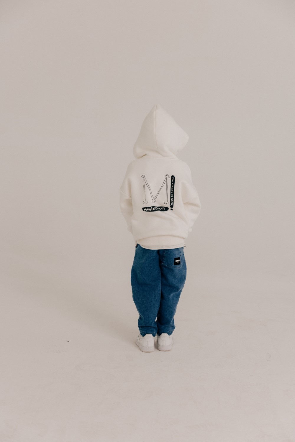 CREAM WHITE CARDIGAN | LONG CARDIGAN WITH HOOD | URBAN KIDS CLOTHING