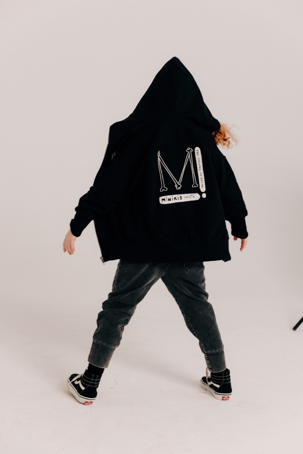 Minikid BLACK CARDIGAN | LONG CARDIGAN WITH HOOD | COOL KIDS CLOTHING