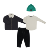 BLACK VELVET RIB PANTS | COMFORTABLE PANTS | CHILDREN'S CLOTHING