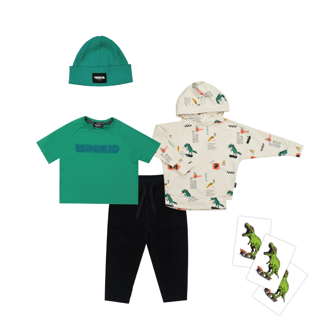 DINO HOODIE | SKATE SWEATER MET CAPUCHON | STOERE JONGENSKLEDING