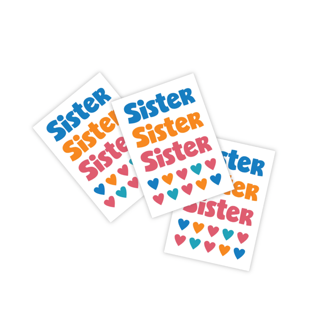 SISTERS TATTOO | GREAT GIFT FOR IF YOUR A SISTER | TATTOO FOR CHILDREN