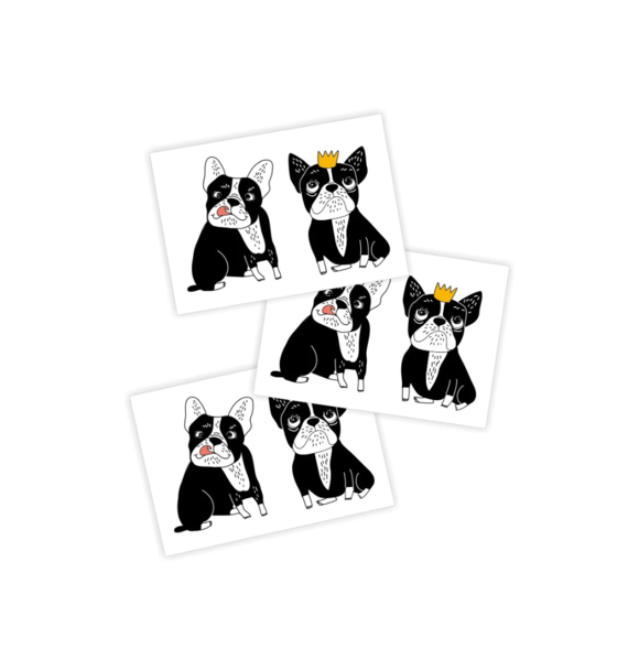 Ducky Street BULLDOGS TATTOO (3x)