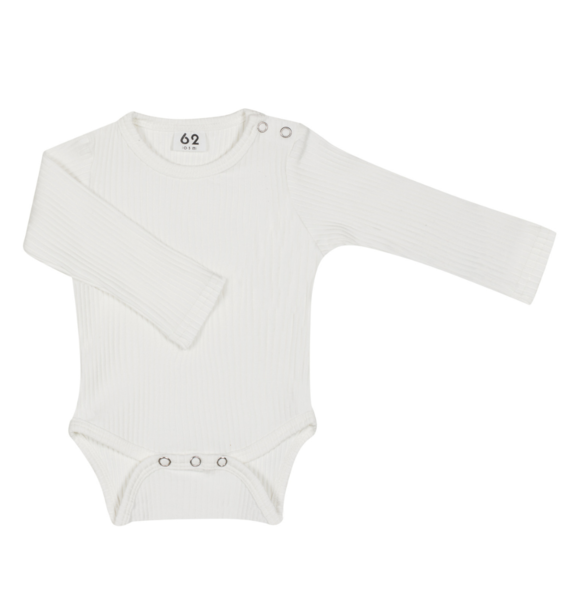 RIBBED ROMPER ECRU