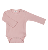 GERIBDE ROMPER | ROMPER MET LANGE MOUWEN | ROZE BABYKLEDING