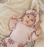 GERIBDE ROMPER | ROMPER MET LANGE MOUWEN | ROZE BABYKLEDING