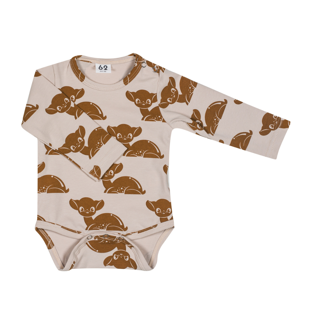 BABY ROMPER | ROMPER MET LANGE MOUWEN | UNISEX BABY KLEDING
