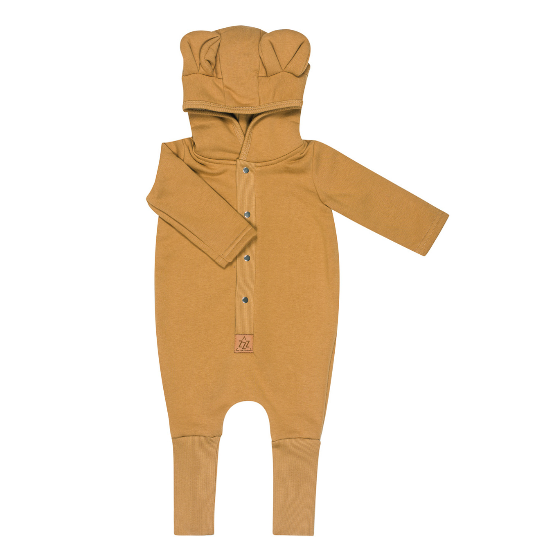 BABYKLEDING MET OORTJES | JUMPSUIT MET CAPUCHON | WARM BABYPAKJE
