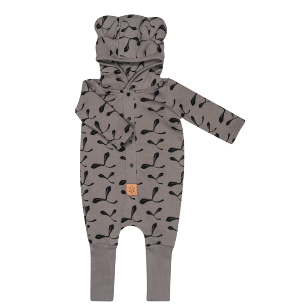 EARED JUMPSUIT MAPLE