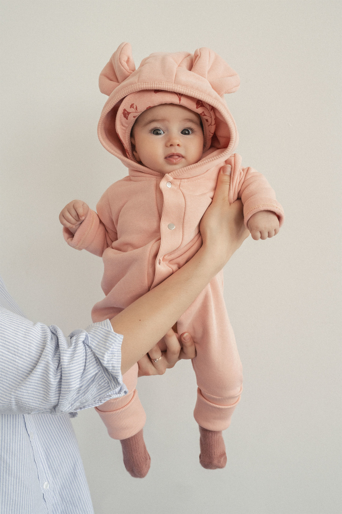 BABY CLOTHING WITH EARS | JUMPSUIT WITH HOOD | WARM BABY SUIT