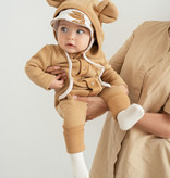 BABYKLEDING MET OORTJES | JUMPSUIT MET CAPUCHON | WARM BABYPAKJE