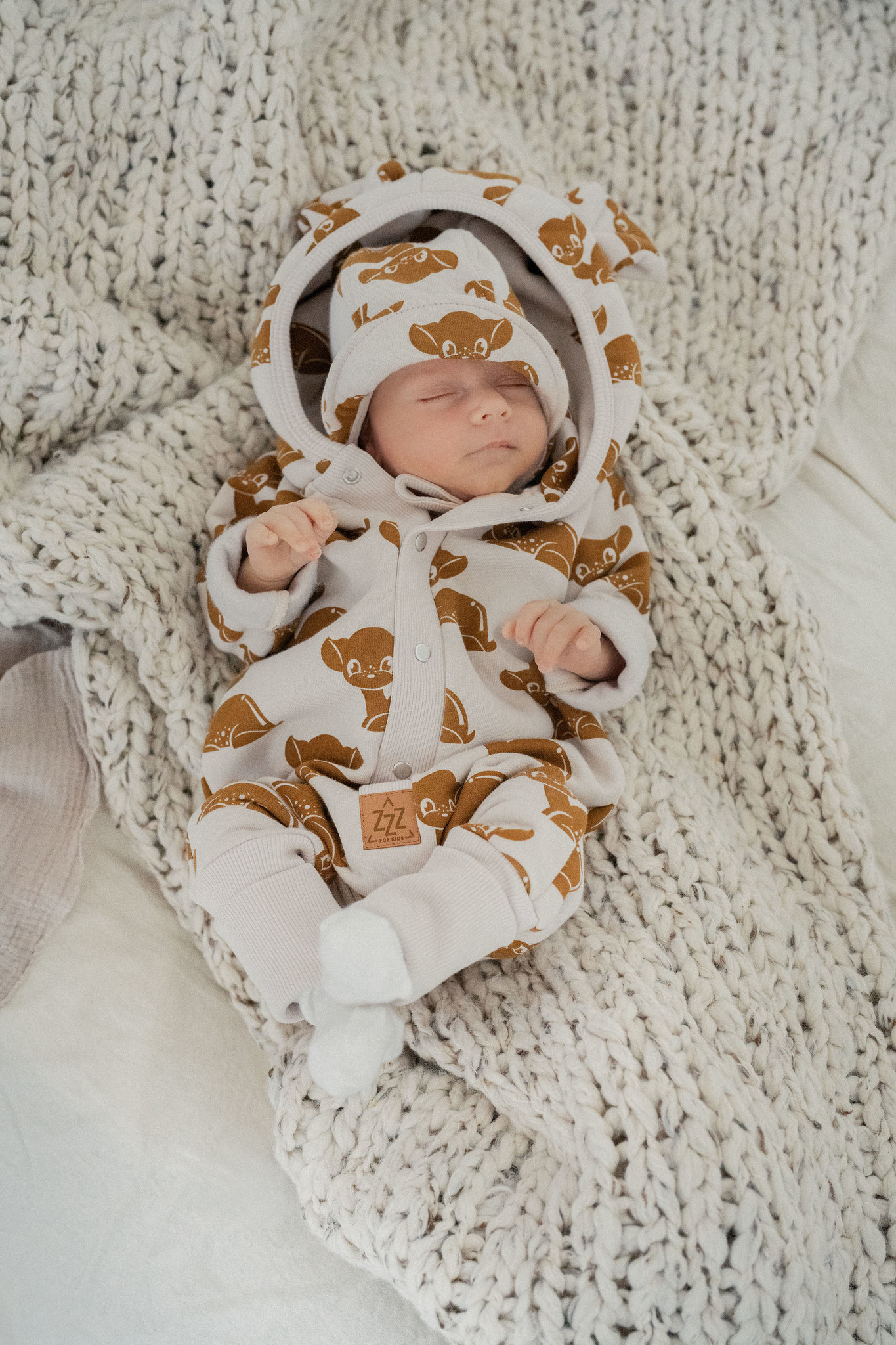 BABYKLEDING MET OORTJES | JUMPSUIT MET CAPUCHON | WARM BABY PAKJE