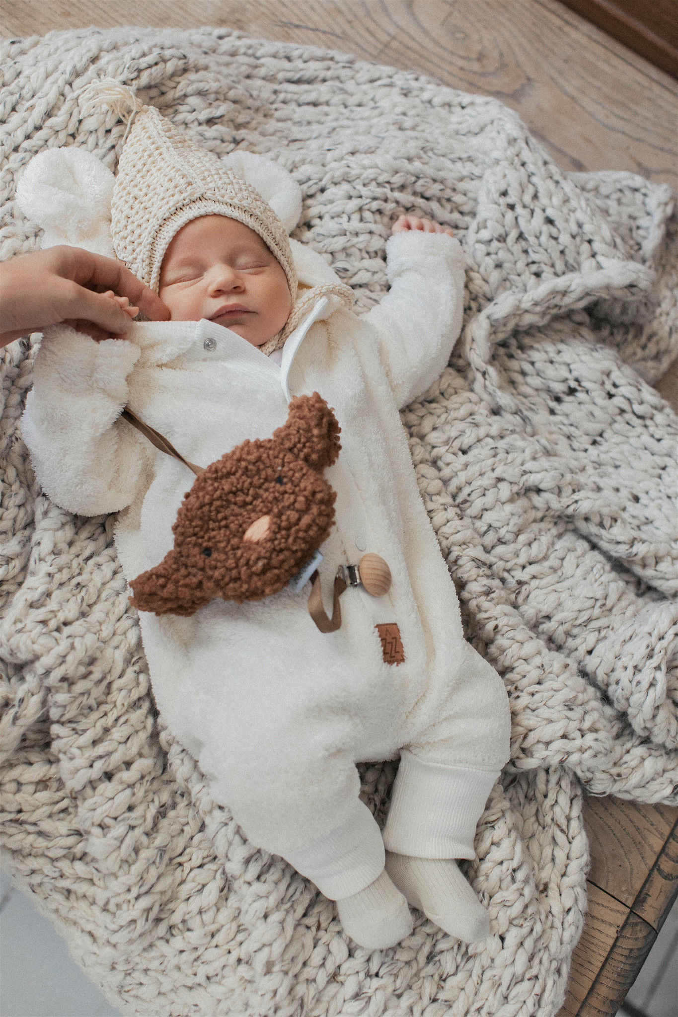 Zezuzulla BABYKLEDING MET OORTJES | BEREN PAKJE VOOR BABY'S | WARM BABY PAKJE