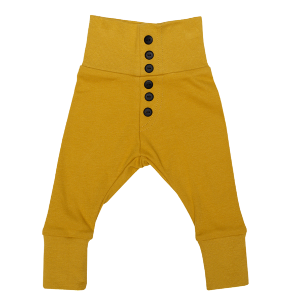 Wooly Organic BABY LEGGING - OKERGEEL