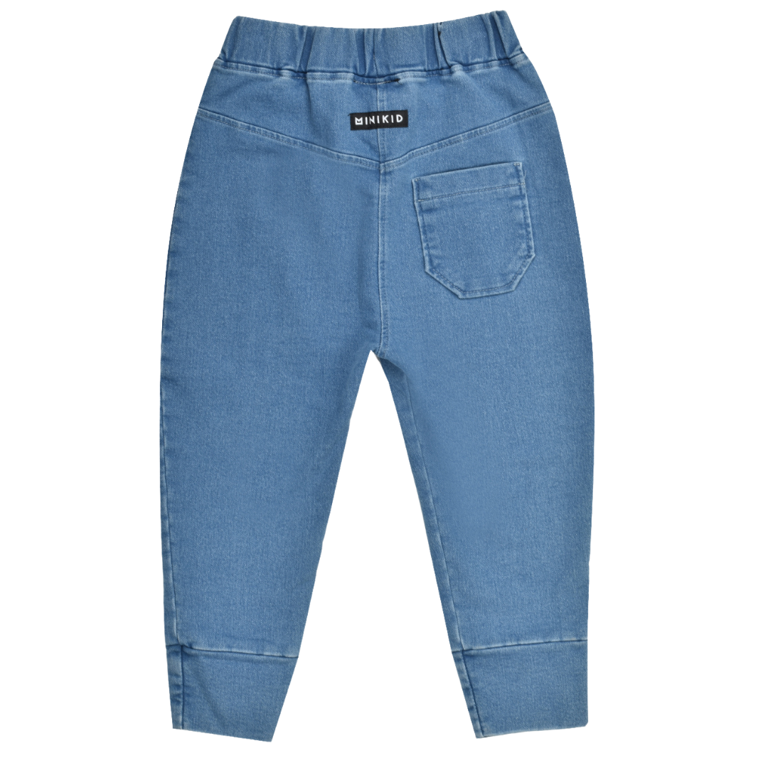 Minikid BLAUWE STOERE BROEK | COMFORTABEL BROEKJE | KINDERKLEDING