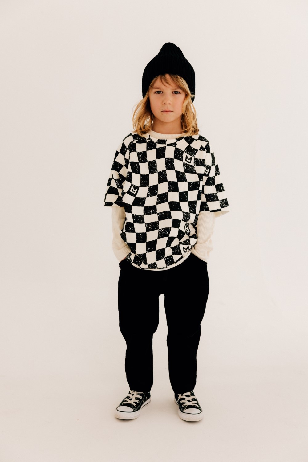 Minikid OVERSIZED T-SHIRT |GEBLOKT SHIRT | STREETWEAR KINDERKLEDING