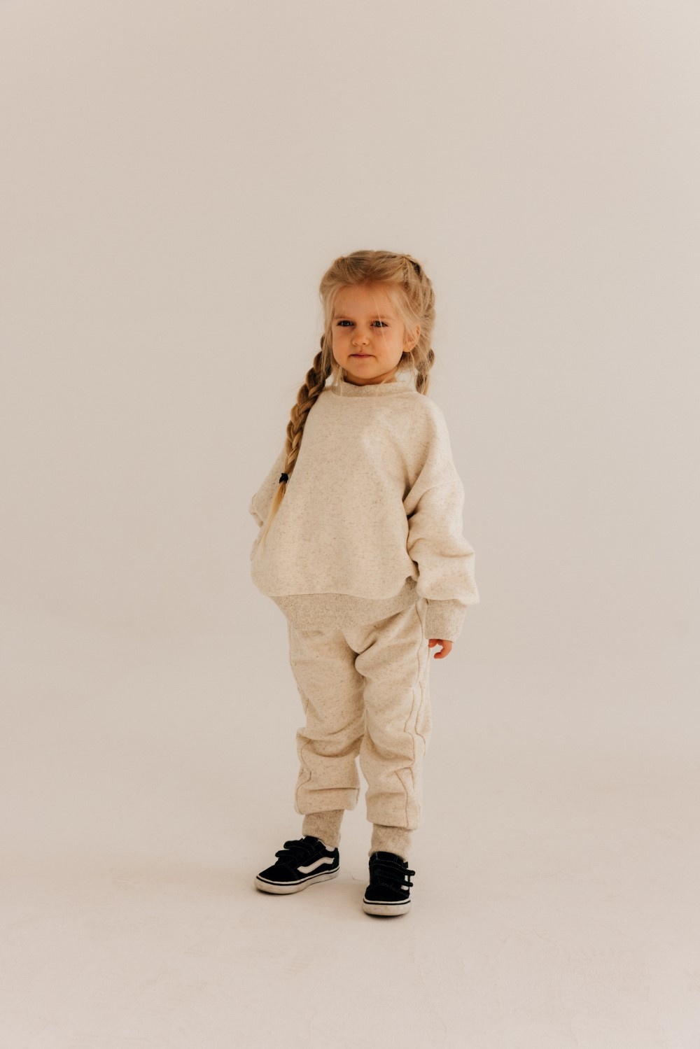 BEIGE JOGGER | UNISEX TROUSERS | SOFT WARM JOGGING PANTS
