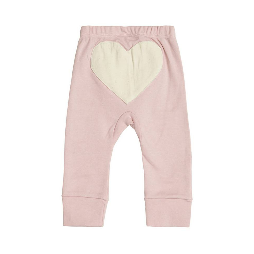 DUSTY PINK HEART PANTS