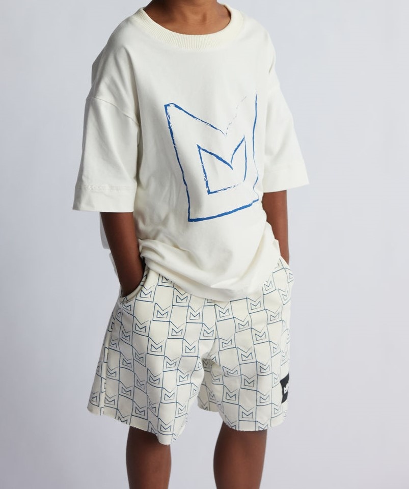 Minikid CREME WITTE KORTE BROEK | STOERE SHORTS | JONGENSKLEDING