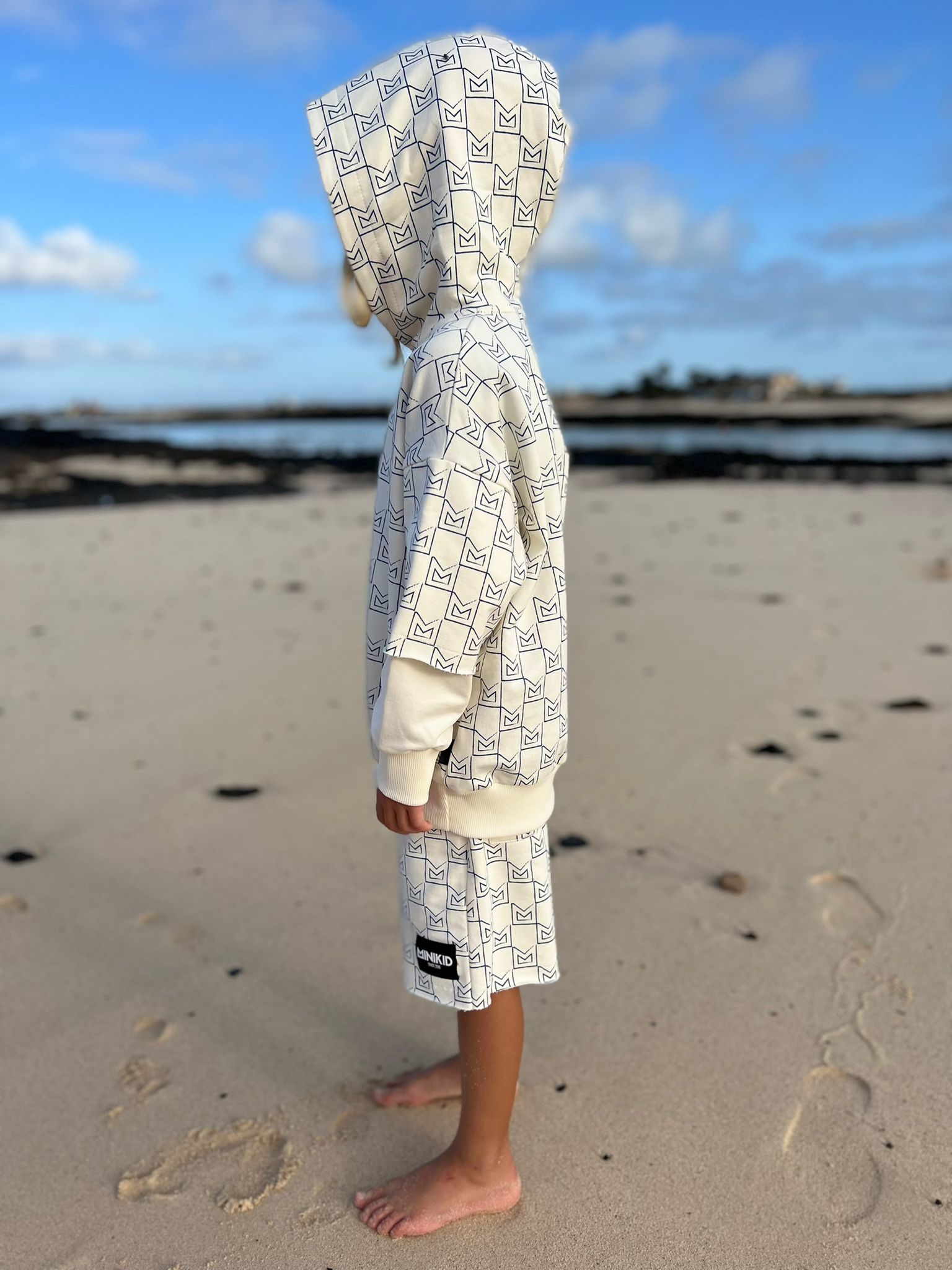 Minikid CREME WITTE KORTE BROEK | STOERE SHORTS | JONGENSKLEDING