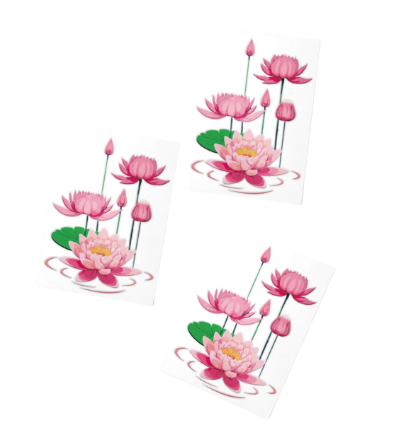 LOTUS TATTOO (3x)
