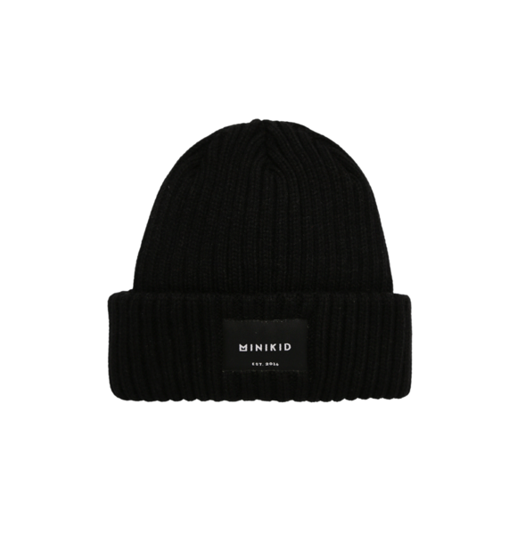 RIBBED BEANIE BLACK