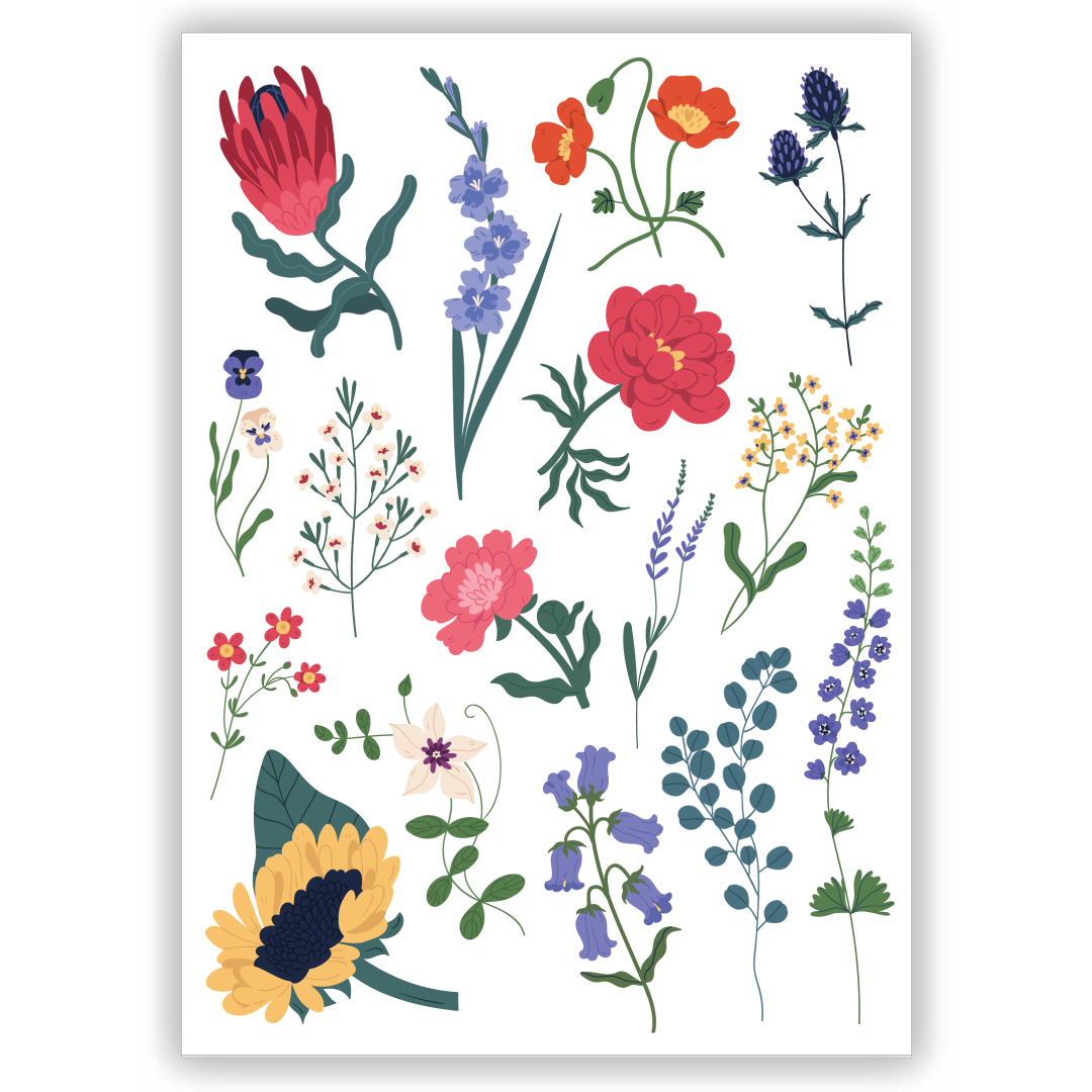FLORAL TATTOOS | CHILDREN'S TATTOO | TEMPORARY STICK TATTOO - Copy