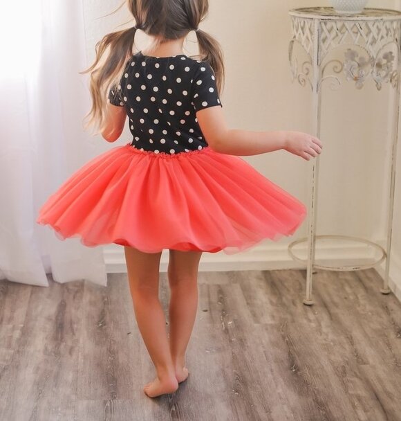 Taylor Joelle BLACK DOTS TUTU DRESS